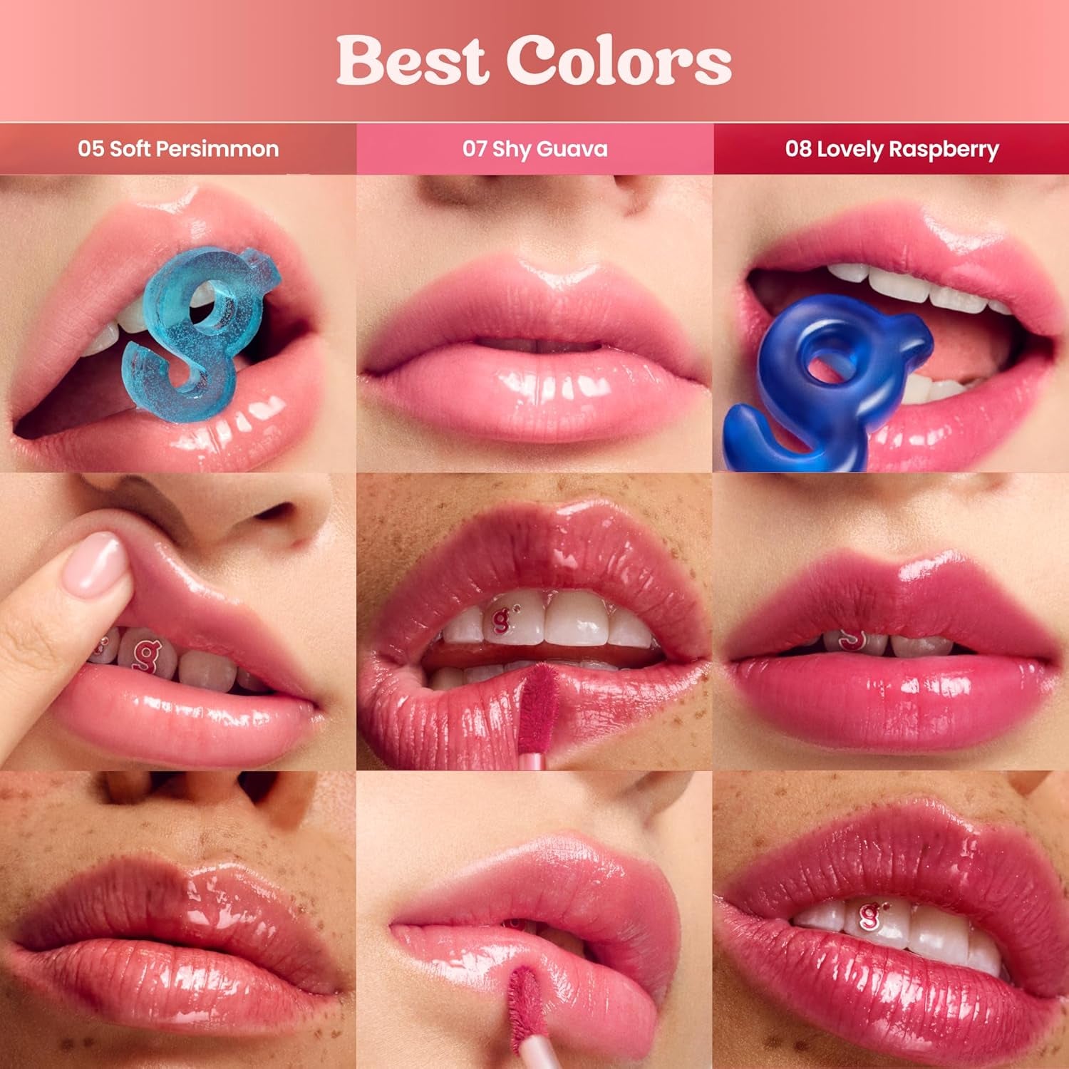 Fruity Glass Tint 07 Shy Guava | Korean Long Lasting & Waterproof Lip Stain| Glossy Lip Gloss with Lovely Soft Pink Shade | Buildable, Blendable, Moisturizing, Non-Sticky | 0.11 Oz