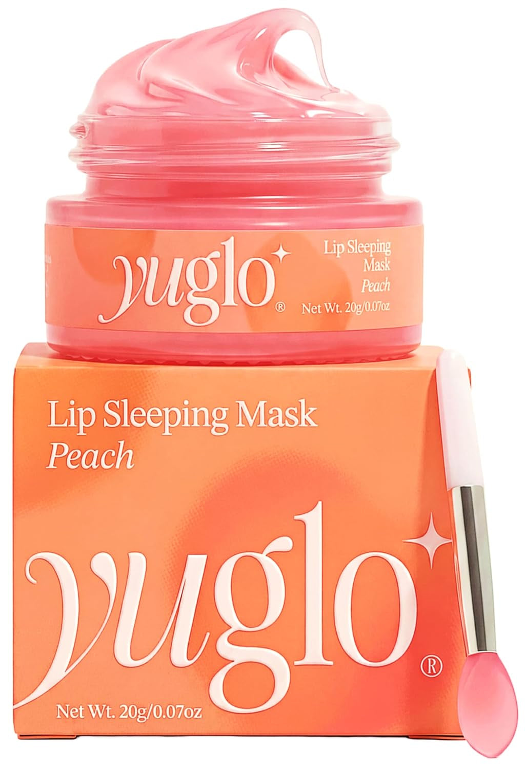 Lip Sleeping Mask | Peach Flavor | Hydrating & Soothing Lip Treatment for Dry, Chapped Lips | Plumps & Moisturizes | Overnight Lip Repair