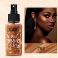 USHAS 4 Color Body Liquid Highlighter Facial Contour Brightening Makeup Long Lasting Sequin Illuminating Moisturizing Highlight
