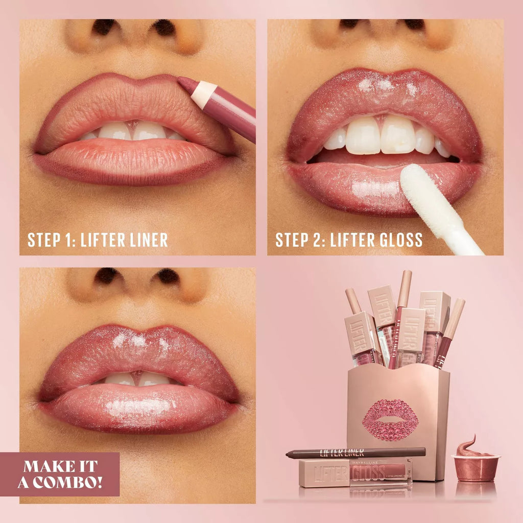 Maybelline Lifter Gloss Plumping Lip Gloss with Hyaluronic Acid - 0.18 Fl Oz