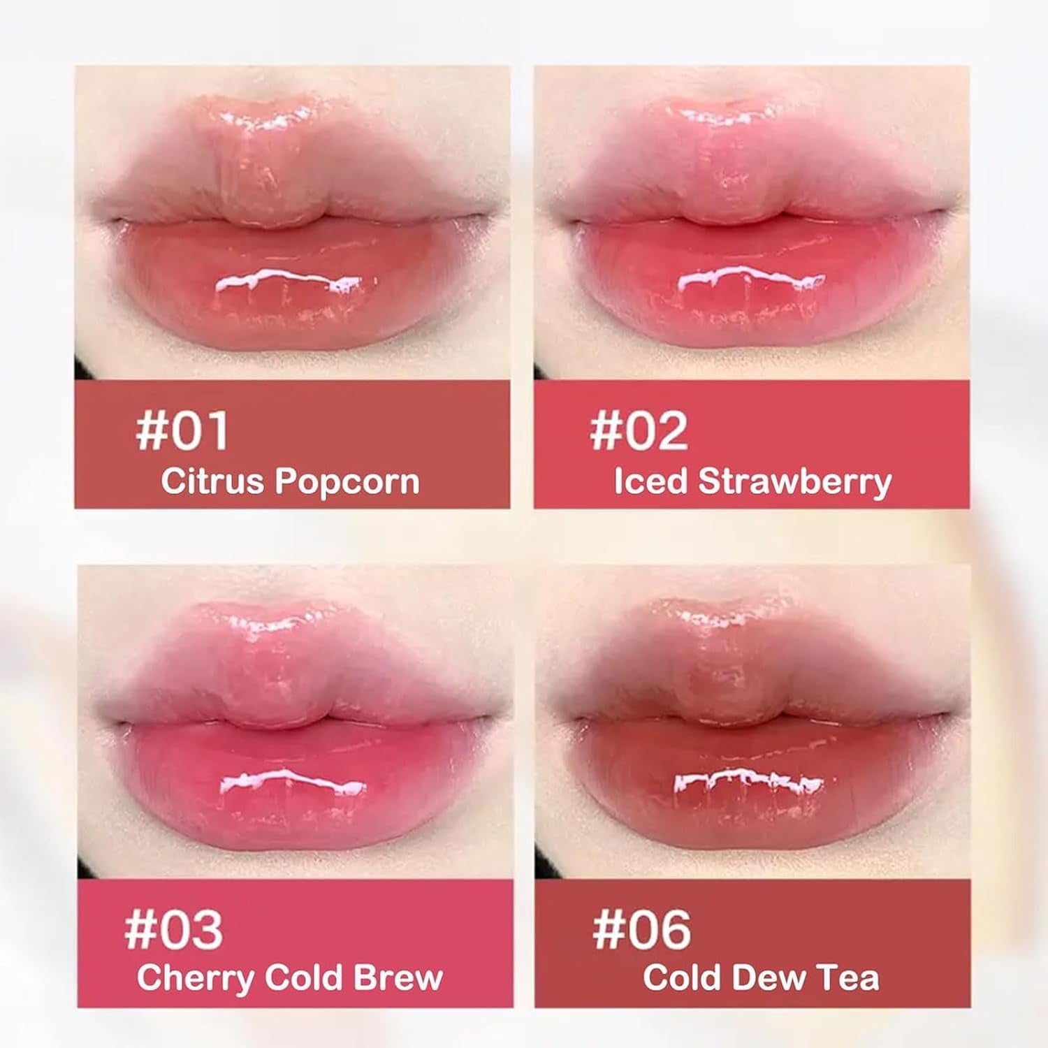 Ice Watery Lip Gloss, Ice Watery Lip Gloss, Ice Iron Icewatery Lipgloss, New Icewatery Lipgloss, Long Lasting Moisturizing Lip Oil Glosslip (05#Snowy Molten Gold)