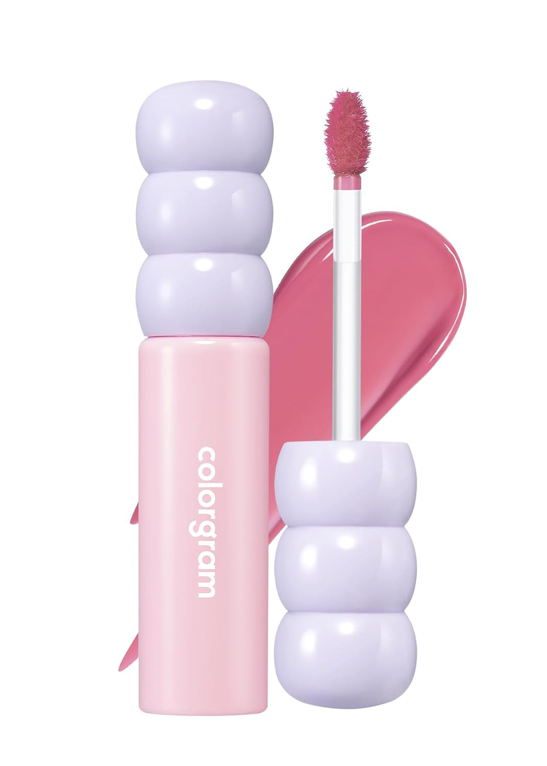 Fruity Glass Tint 07 Shy Guava | Korean Long Lasting & Waterproof Lip Stain| Glossy Lip Gloss with Lovely Soft Pink Shade | Buildable, Blendable, Moisturizing, Non-Sticky | 0.11 Oz
