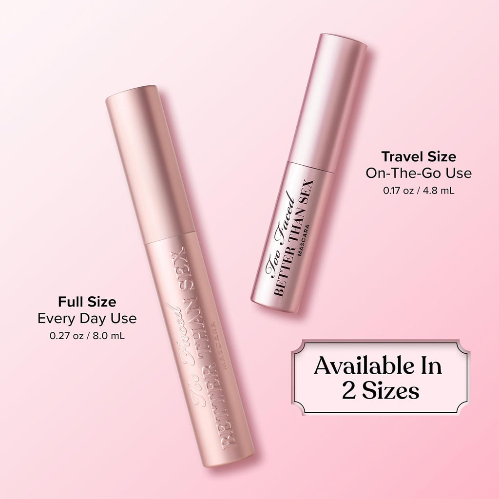 Too Faced Better than Sex Volumizing Mascara | Dramatic Volume + Length | Cruelty Free