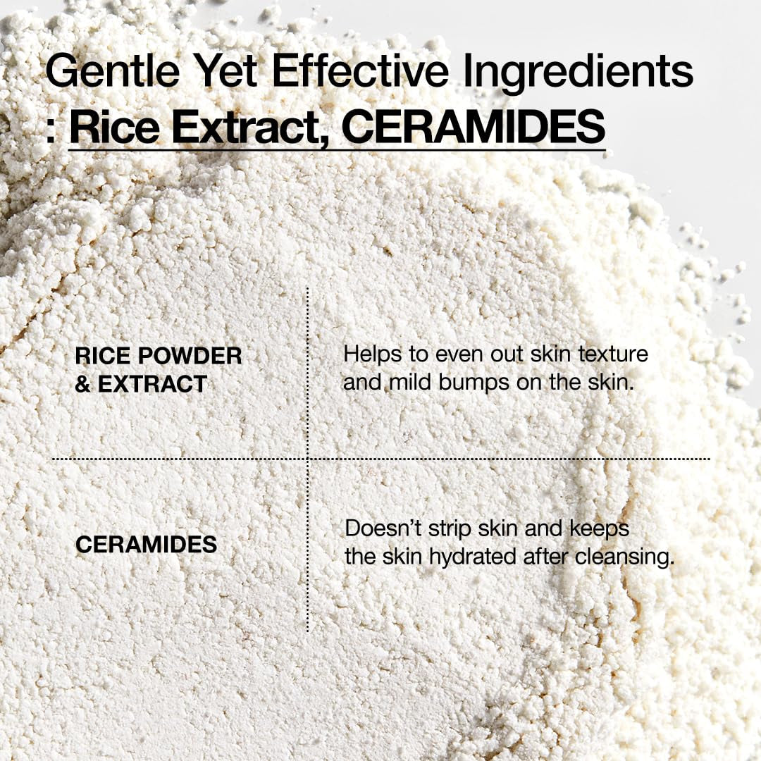 Rice Enzyme Brightening Cleansing Powder, Exfoliating Powder-To-Foam Cleanser, Smooth Texture & Clarity, Hydrating & Gentle Formula, Korean Skincare,1.41 Fl.Oz | Exfoliating Powder-To-Foam Cleanser, Smooth Texture & Clarity, Hydrating & Gentle Formula, Korean Skincare