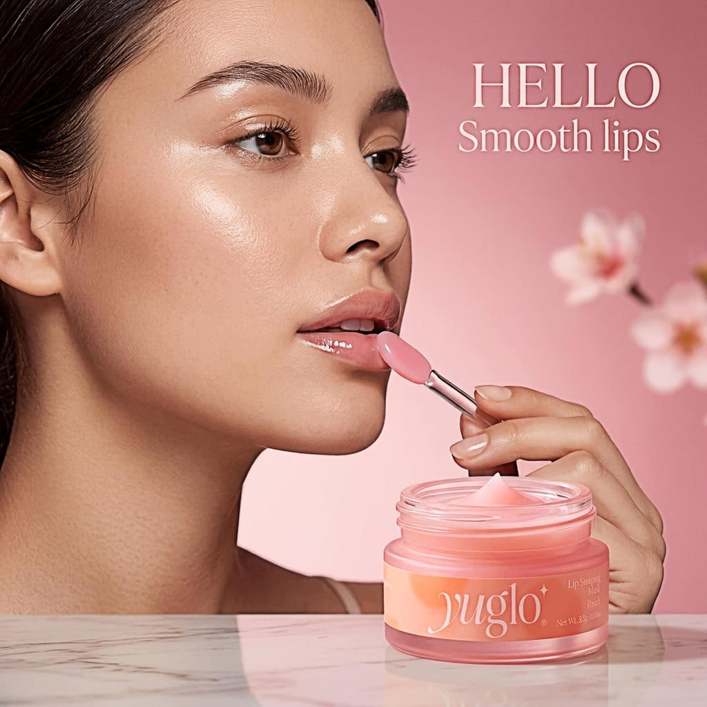 Lip Sleeping Mask | Peach Flavor | Hydrating & Soothing Lip Treatment for Dry, Chapped Lips | Plumps & Moisturizes | Overnight Lip Repair