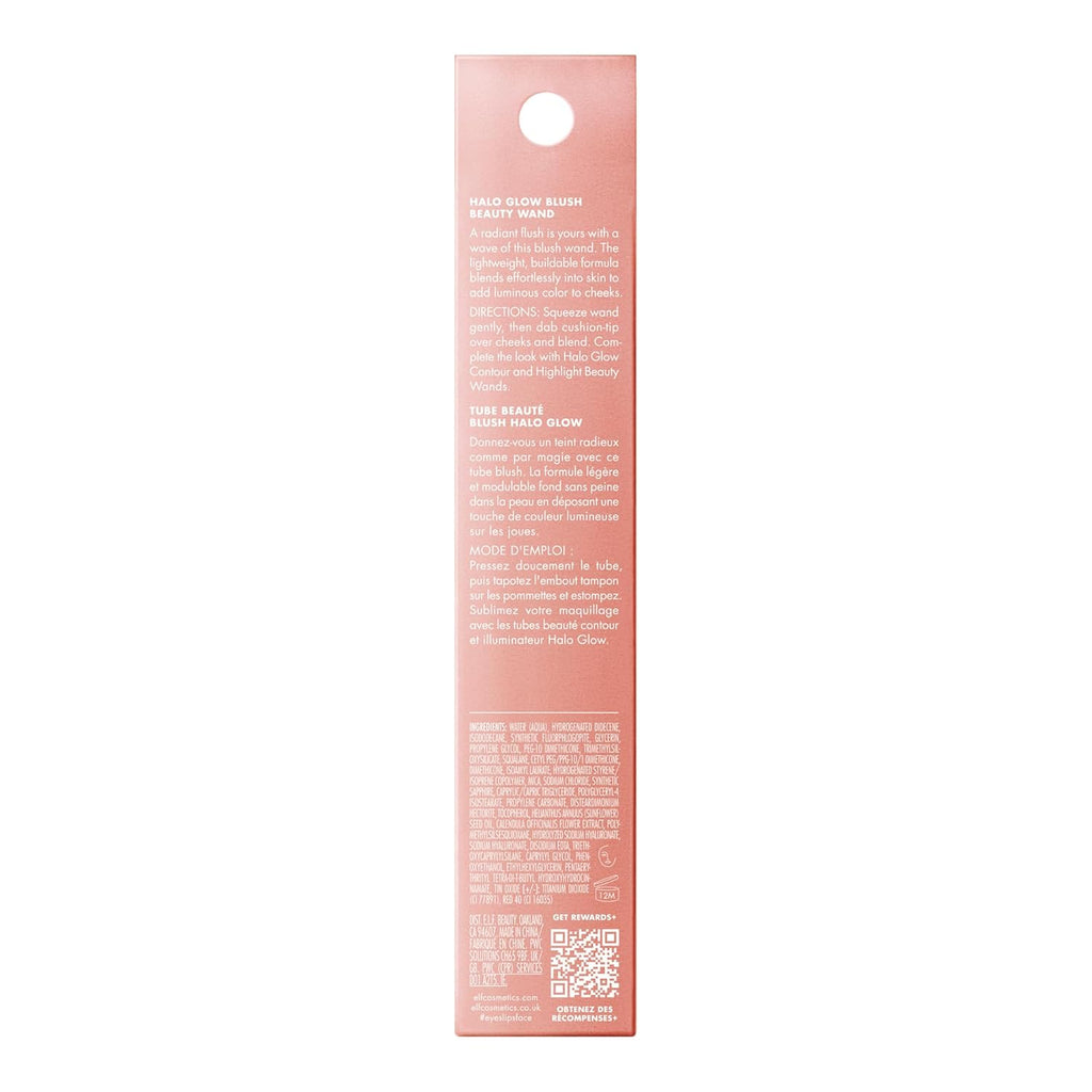 Halo Glow Blush Beauty Wand, Rosé You Slay | Liquid Blush Wand for Radiant, Flushed Cheeks, Infused with Squalane, Vegan & Cruelty-Free
