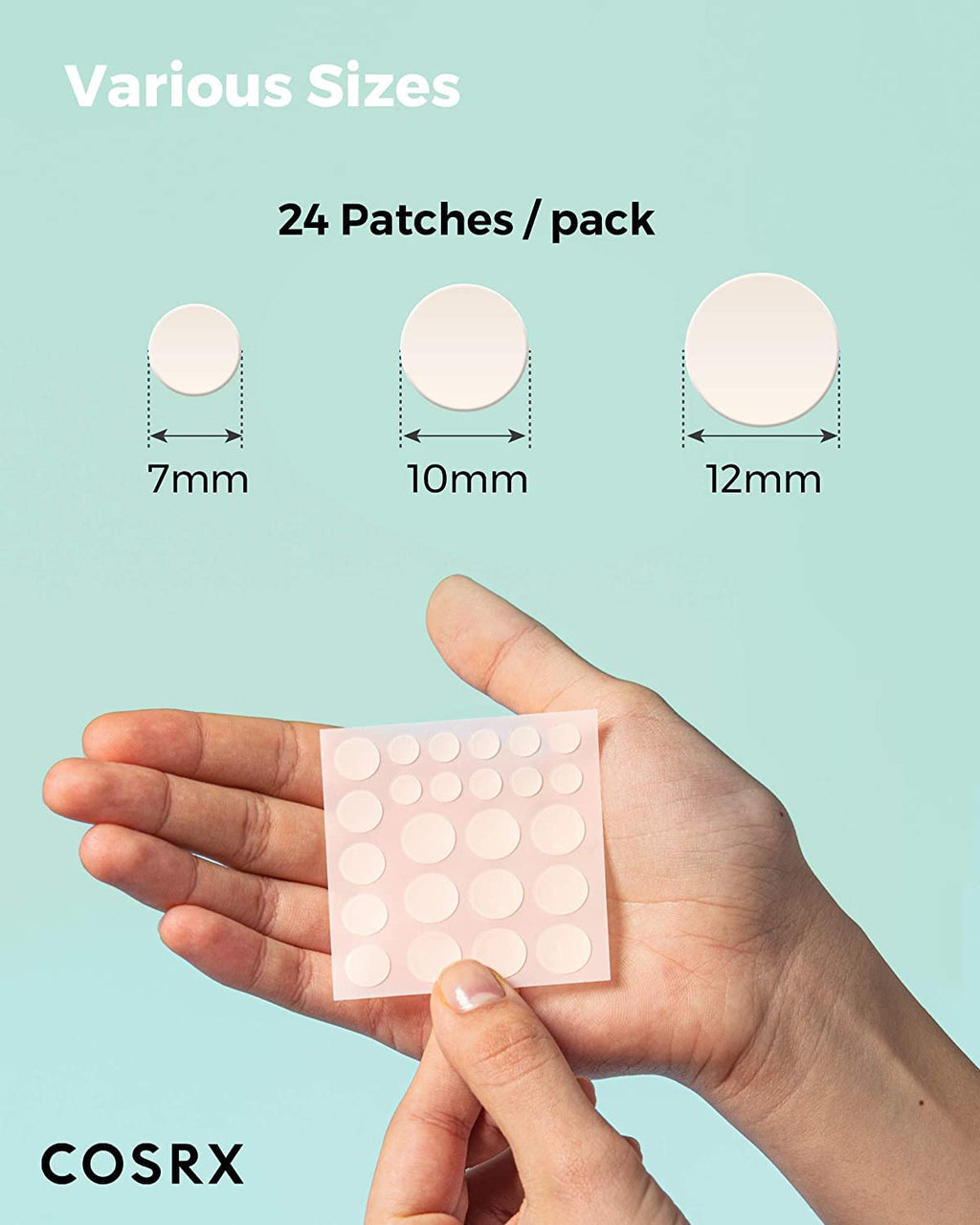 Acne Pimple Patches Absorbing Hydrocolloid Spot, 3 Size (96 Count) | Pimple Stickers for Blemishes and Zits Cover, Absorbs Zits & Blemish, Spot Stickers for Face and Body, Korean Skin Care
