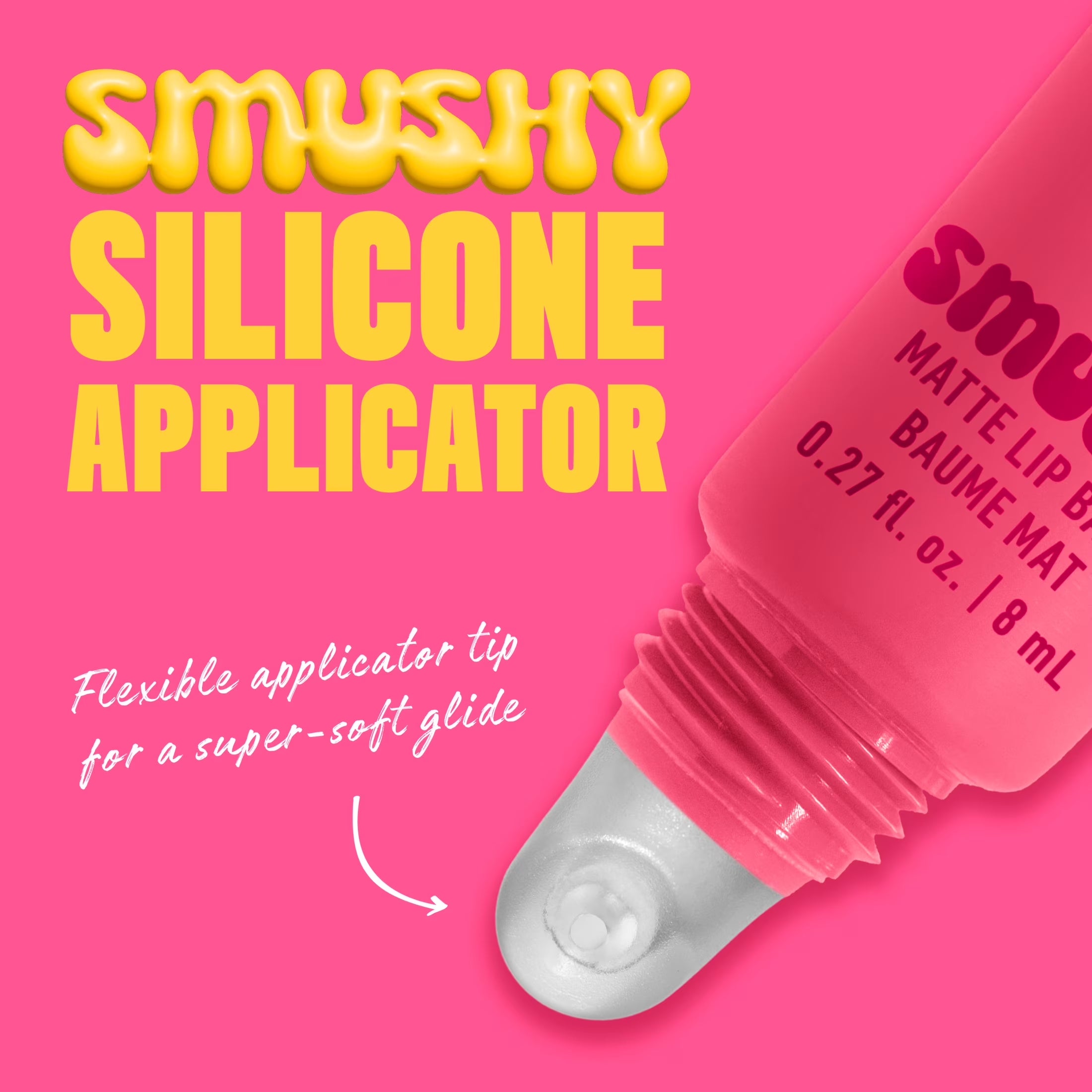 Smushy Matte Lip Balm, Swipe Sesh, Light Dusty Rose, 0.27 Fl Oz