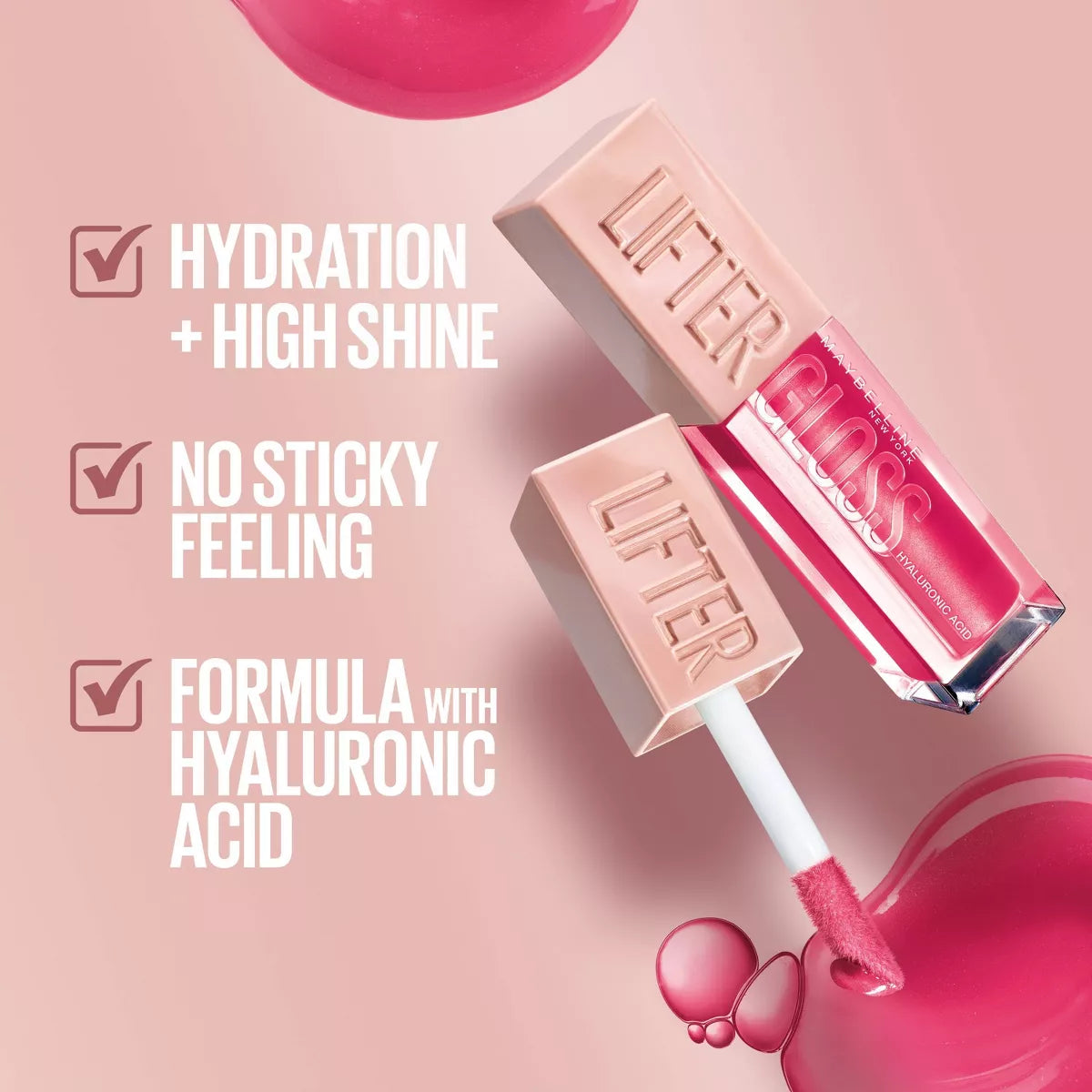 Maybelline Lifter Gloss Plumping Lip Gloss with Hyaluronic Acid - 0.18 Fl Oz