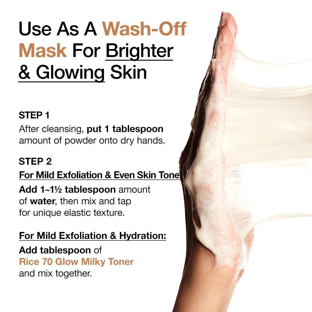 Rice Enzyme Brightening Cleansing Powder, Exfoliating Powder-To-Foam Cleanser, Smooth Texture & Clarity, Hydrating & Gentle Formula, Korean Skincare,1.41 Fl.Oz | Exfoliating Powder-To-Foam Cleanser, Smooth Texture & Clarity, Hydrating & Gentle Formula, Korean Skincare