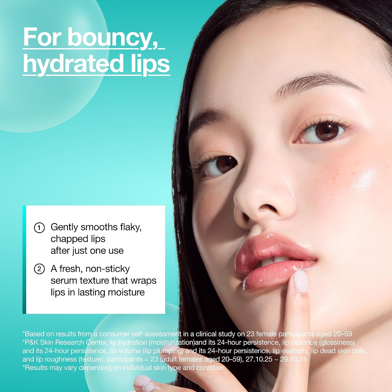 PDRN Lip Serum, 0.33 Fl.Oz | Long-Lasting Hydration for Dry Skin, Non-Sticky Moisturizing Lip Care with Salmon DNA, Hyaluronic Acid & Collagen