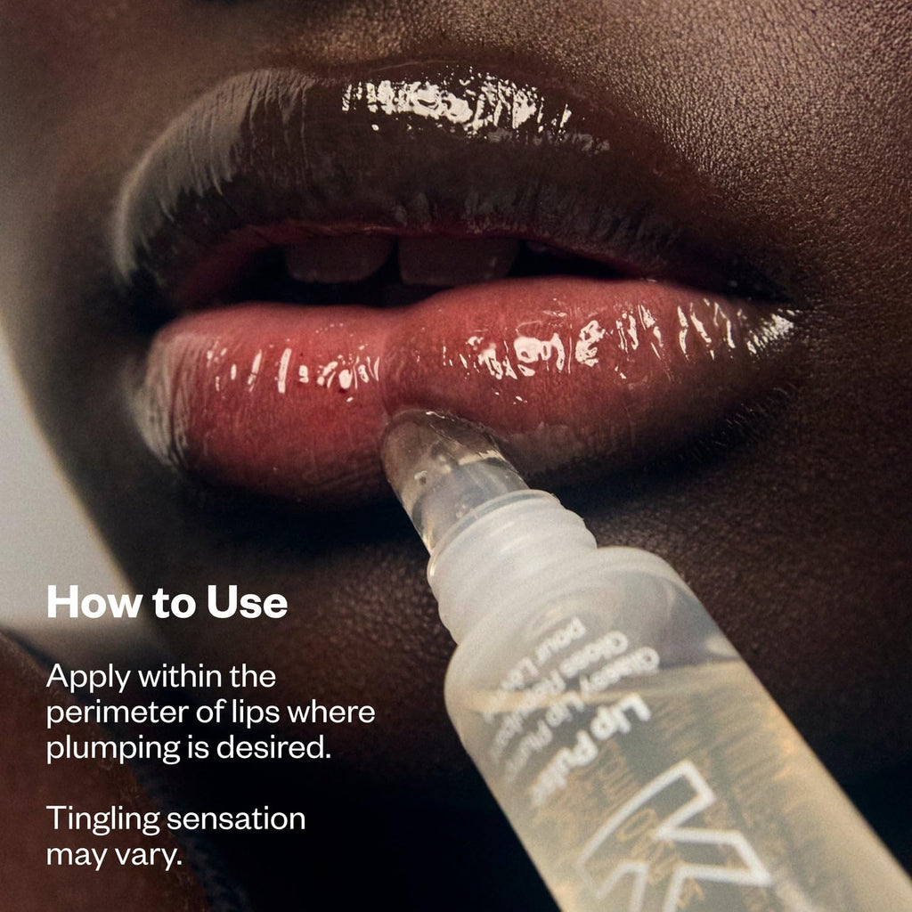 Lip Pulse Lip Plumper Gloss – Non-Sticky Hydrating Lip Gloss with Warming-Cooling Tingle, Mirror Shine Finish, Visibly Fuller Lips, Aftershock