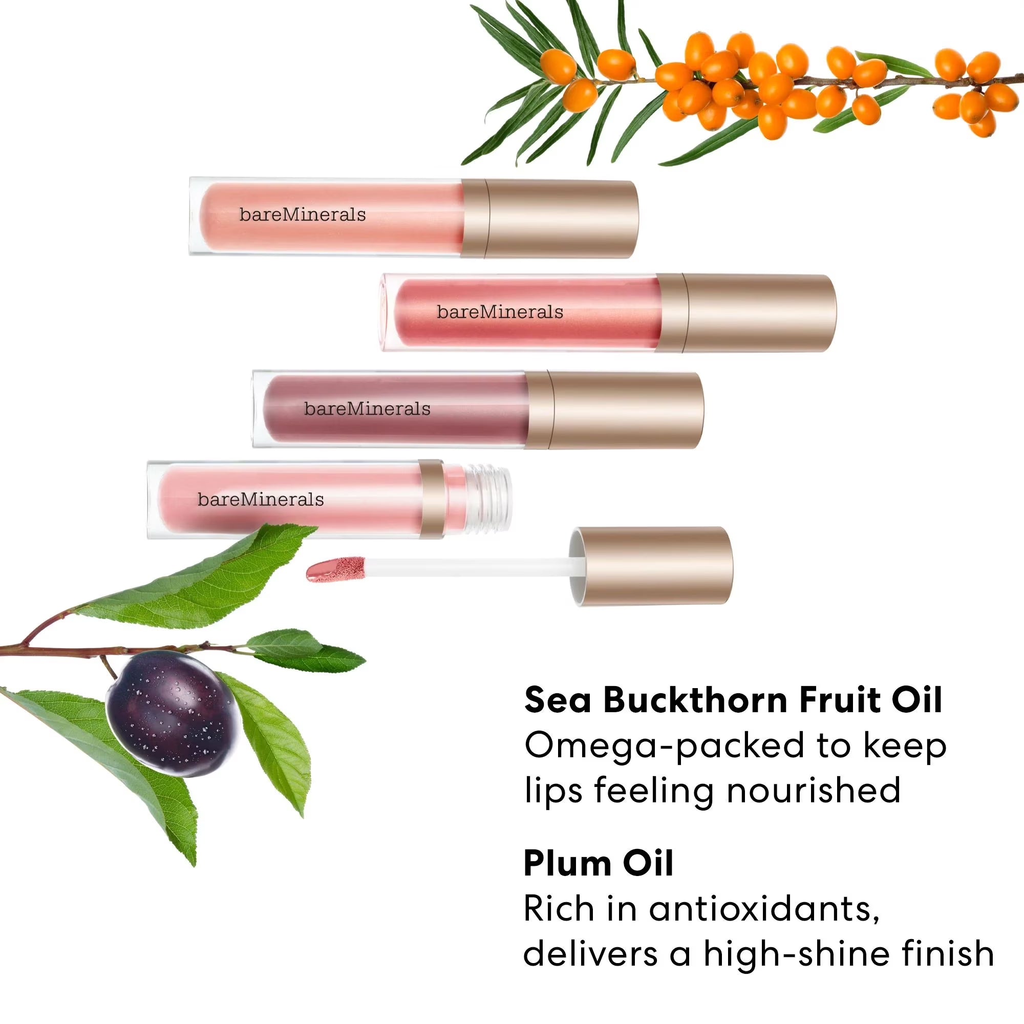 Mineralist Lip Gloss Balm, Lip Gloss, Trust, 0.13Oz