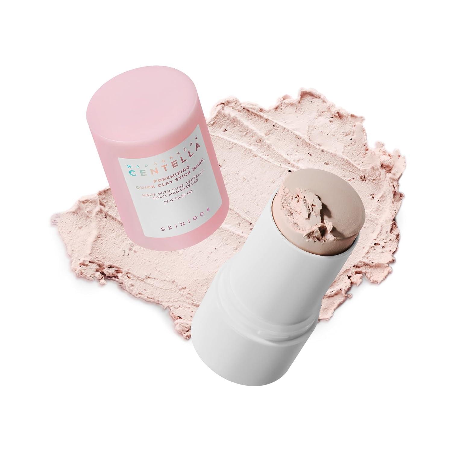 [Hudson'S Pick] Poremizing Quick Clay Stick Mask, Facial Clay Mask for Pores, Centella Clay Stick for Pore Minimizing, Pink Pore Mud Mask for Sebum Balance, Korean Skin Care, 0.95 Oz / 27G | Korean Clay Face Mask Stick with Centella and Kaolin for Pore Minimizing and Sebum Care, Travel Friendly, Korean Skin Care