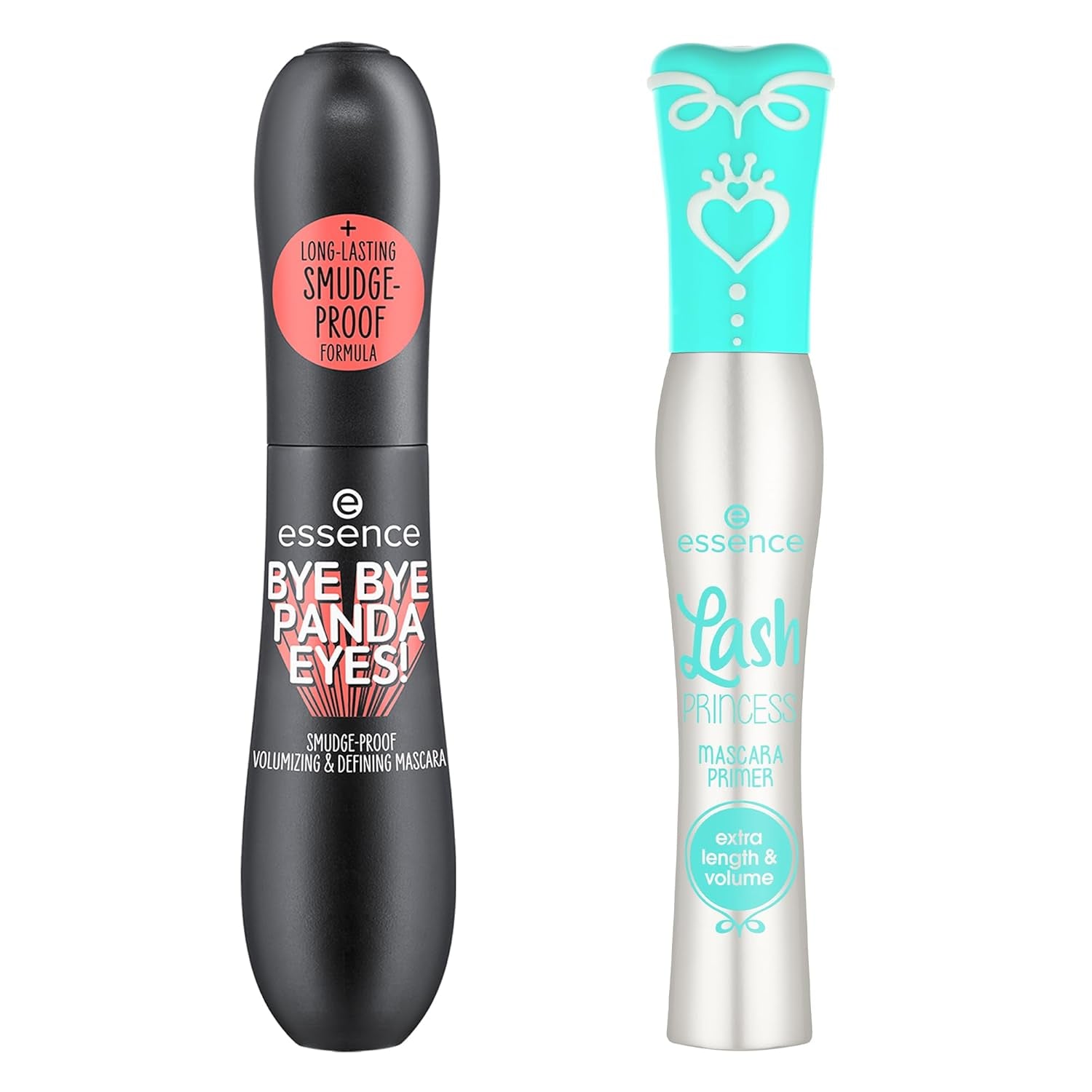 Essence Bye Bye Panda Eyes Tubing Mascara & Lash Princess Mascara Primer Bundle
