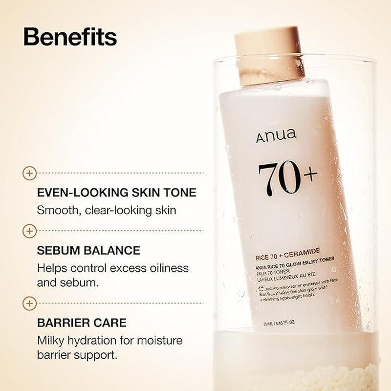 ANUA Rice 70 Glow Milky Toner (250Ml)