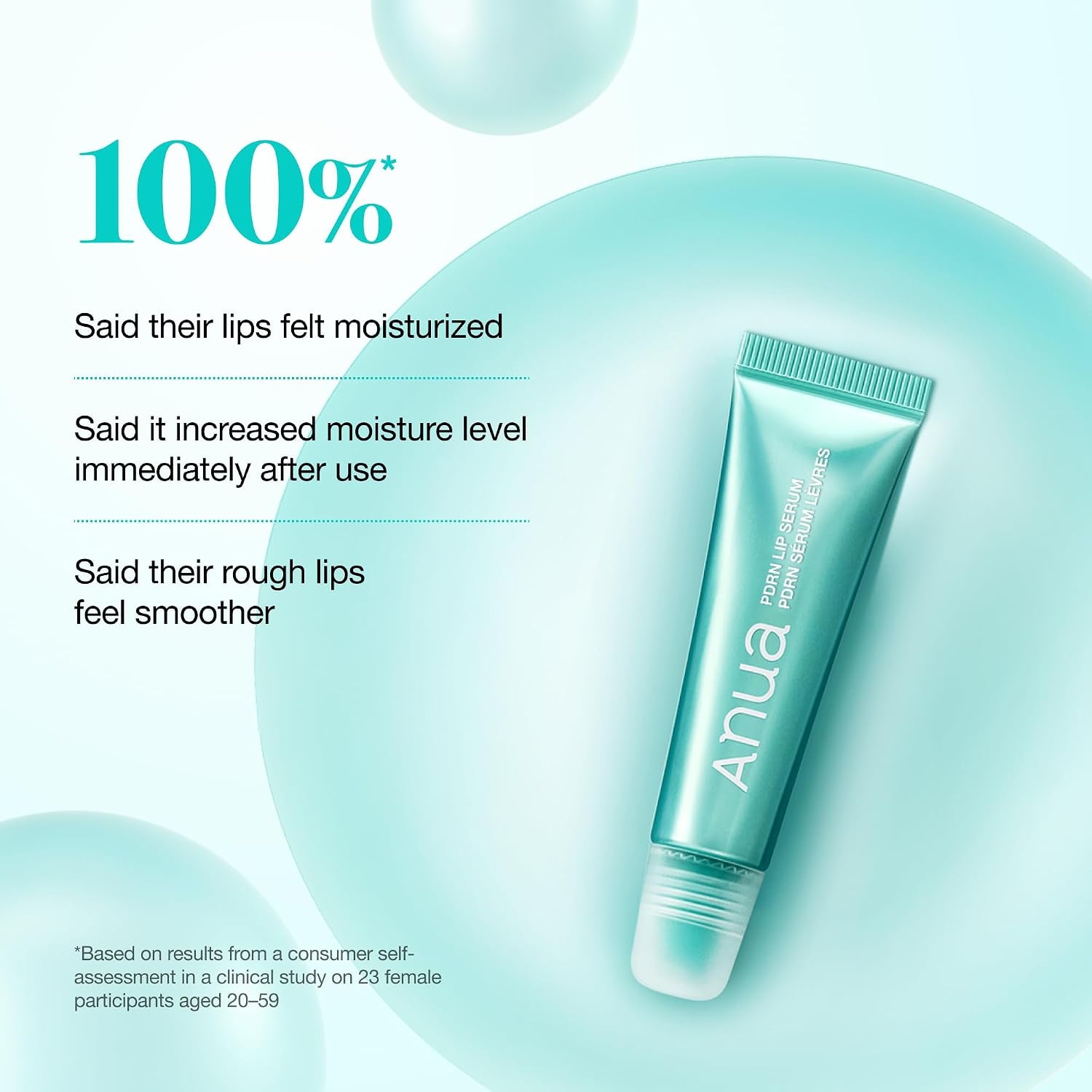 PDRN Lip Serum, 0.33 Fl.Oz | Long-Lasting Hydration for Dry Skin, Non-Sticky Moisturizing Lip Care with Salmon DNA, Hyaluronic Acid & Collagen