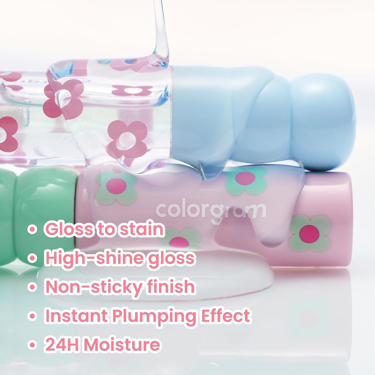 Fruity Glass Tint 07 Shy Guava | Korean Long Lasting & Waterproof Lip Stain| Glossy Lip Gloss with Lovely Soft Pink Shade | Buildable, Blendable, Moisturizing, Non-Sticky | 0.11 Oz