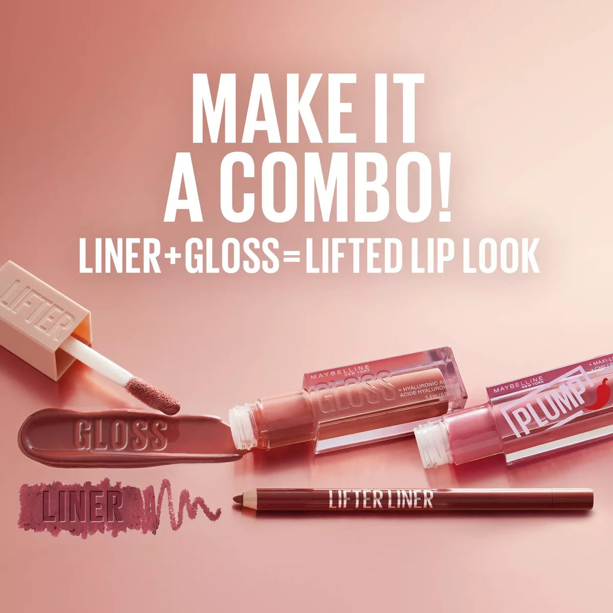 Maybelline Lifter Gloss Plumping Lip Gloss with Hyaluronic Acid - 0.18 Fl Oz