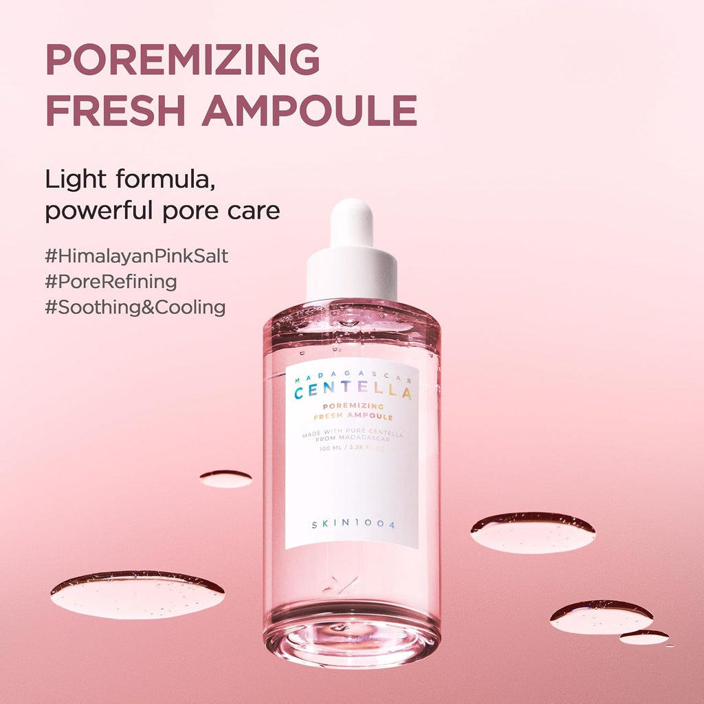 Madagascar Centella Poremizing Fresh Ampoule 3.38 Fl. Oz(100Ml) | Soothing Hydration | Oily Combination Skin